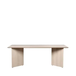 Ferm Living Dining Tables*Mingle dining table, Oak natural veneer. 210cm. angled leg oak Beige