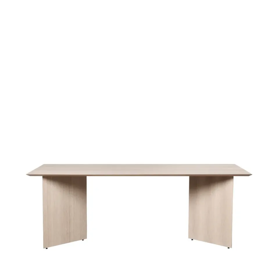Ferm Living Dining Tables*Mingle dining table, Oak natural veneer. 210cm. angled leg oak Beige
