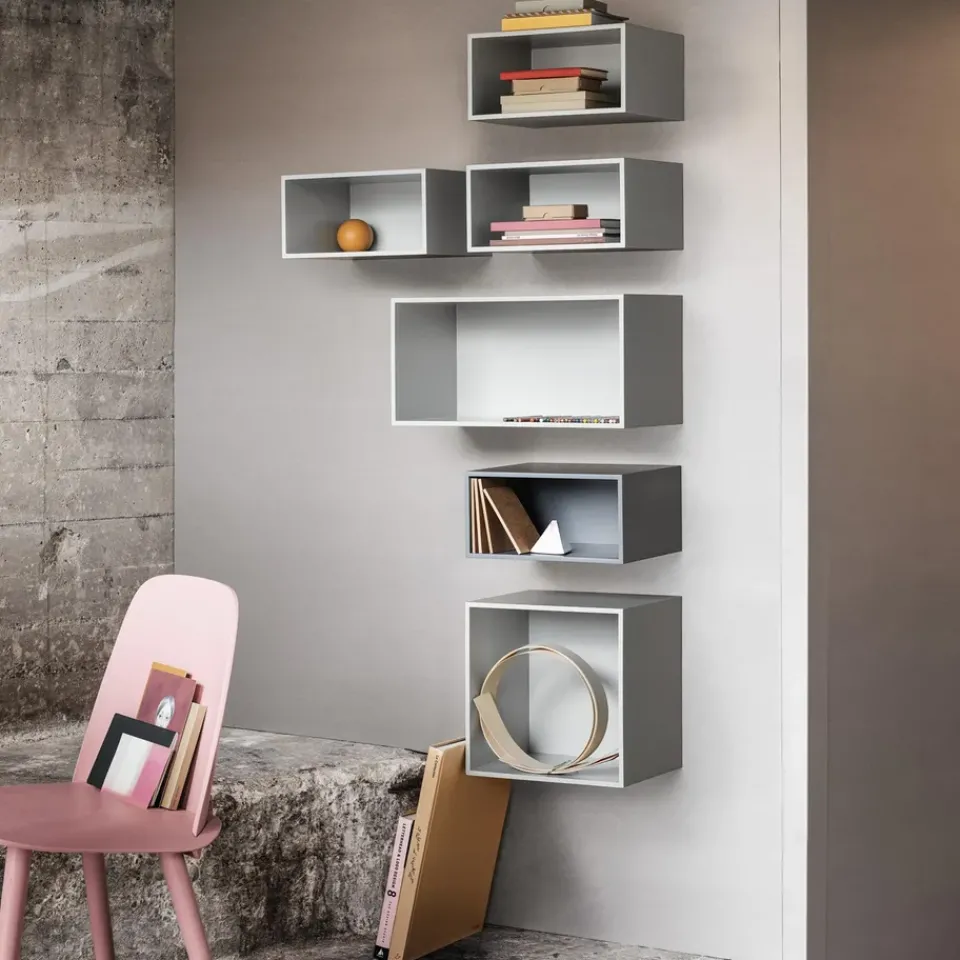 Muuto Shelves & Shelving Systems*Mini stacked 2.0 storage system, large, light Grey