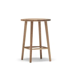 Stolab Bar Stools*Miss Button bar stool, Oak natural oil. medium Beige