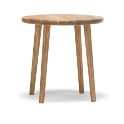 Stolab Stools*Miss Button stool, Oak natural oil. low Beige