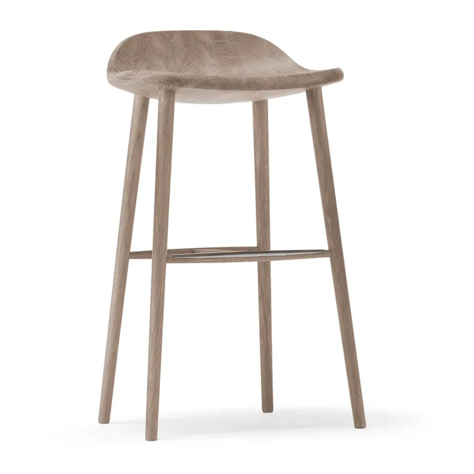 Stolab Bar Stools*Miss Holly bar stool H78, Oak white oiled Beige