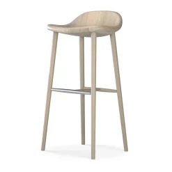 Stolab Bar Stools*Miss Holly bar stool H78, Oak light matte lacquered Beige