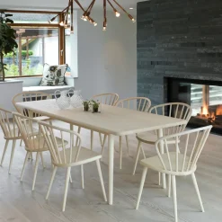 Stolab Dining Tables*Miss Holly dining table. 175x82 cm, Oak light matt lacquer Beige