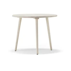 Stolab Dining Tables*Miss Tailor round dining table, Birch light matt lacquer-fixed disc Beige