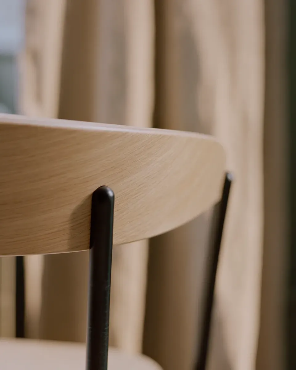 New Works Chairs*Missing armchair, Oak BrownBlack