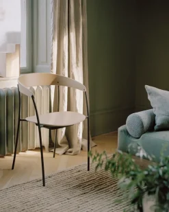 New Works Chairs*Missing armchair, Oak BrownBlack