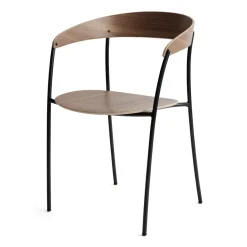 New Works Chairs*Missing armchair, Walnut BrownBlack