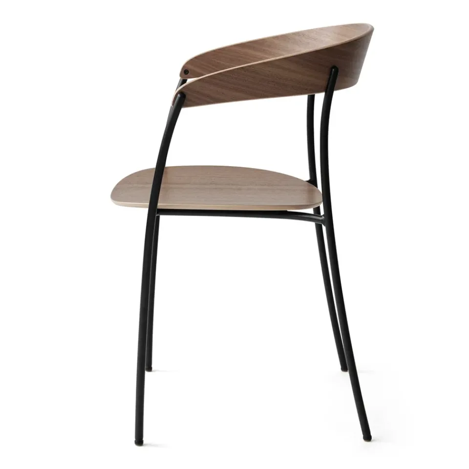 New Works Chairs*Missing armchair, Walnut BrownBlack