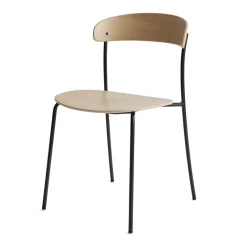 New Works Chairs*Missing chair, Oak BrownBlack