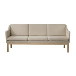 FDB Møbler Sofas*MK46 Mogens Koch 3-seater sofa, Lacquered oak- 90 Beige