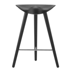 Audo Copenhagen Bar Stools*ML42 barstool 69 cm, -stained beech steel Black