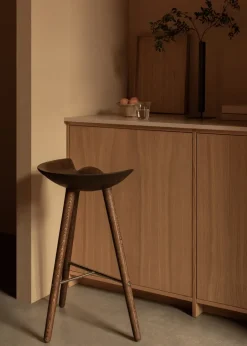Audo Copenhagen Bar Stools*ML42 barstool 77 cm, oiled oak-steel Brown