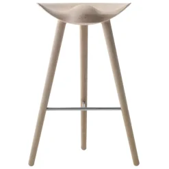 Audo Copenhagen Bar Stools*ML42 barstool 77 cm, Oak-steel Beige