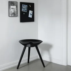 Audo Copenhagen Stools*ML42 stool 48 cm, stained beech Black