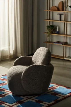 1898 Armchairs & Footstools*Mo armchair with swivel function, Glore Brown