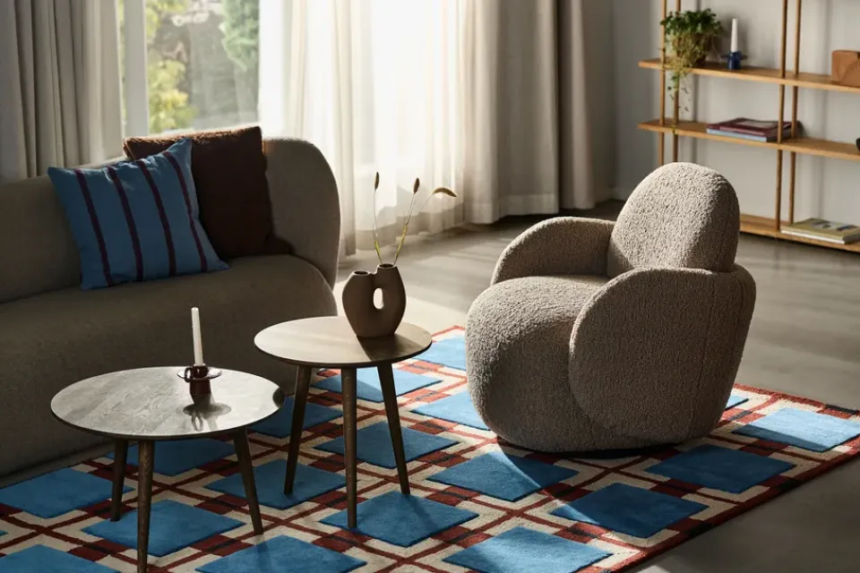 1898 Armchairs & Footstools*Mo armchair with swivel function, Glore Brown