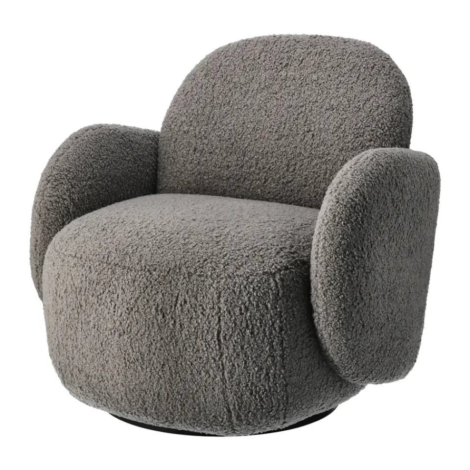 1898 Armchairs & Footstools*Mo armchair with swivel function, Glore Grey