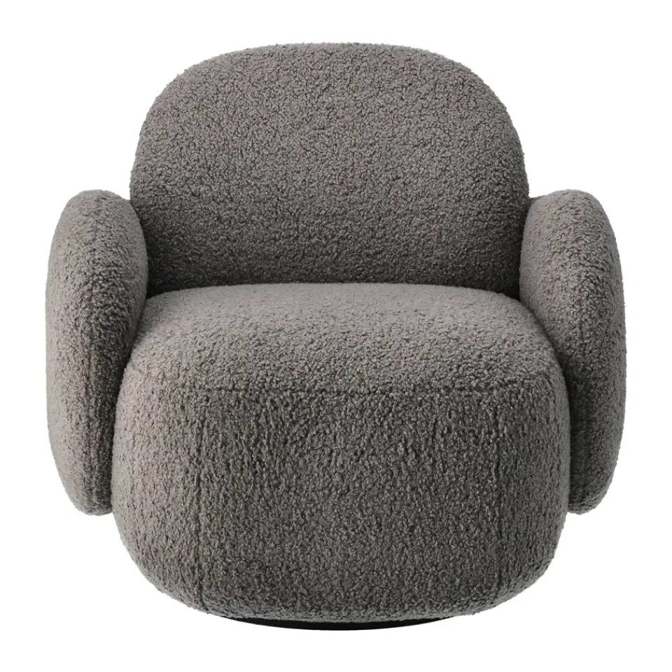 1898 Armchairs & Footstools*Mo armchair with swivel function, Glore Grey