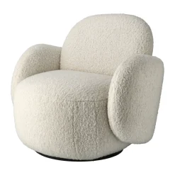 1898 Armchairs & Footstools*Mo armchair with swivel function, Glore 1243 White