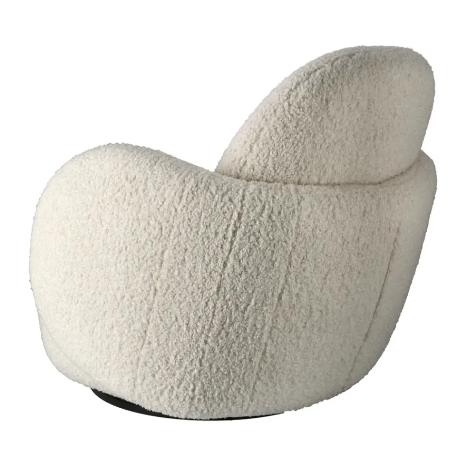 1898 Armchairs & Footstools*Mo armchair with swivel function, Glore 1243 White