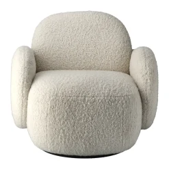 1898 Armchairs & Footstools*Mo armchair with swivel function, Glore 1243 White
