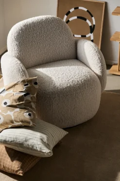 1898 Armchairs & Footstools*Mo armchair with swivel function, Glore 1243 White
