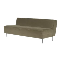 GUBI Sofas*Modern Line 2-seat sofa, Belsuede special FR 002-black Green