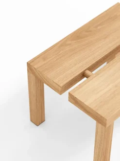 MOEBE Stools*Peg stool small 35x27.5x22 cm, Oak Brown