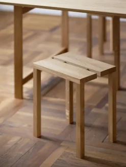 MOEBE Stools*Peg stool 35x27.5x44 cm, Oak Brown