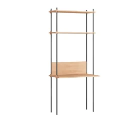 MOEBE Shelves & Shelving Systems*shelving system s.200.1.D, Oak-black BrownBlack