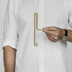 MOEBE Clothes Hooks & Hangers*Wall hook large, matte gold Gold-coloured