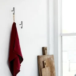 MOEBE Clothes Hooks & Hangers*wall hook small 2- pack, Black