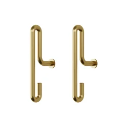 MOEBE Clothes Hooks & Hangers*wall hook small 2- pack, matte gold Gold-coloured