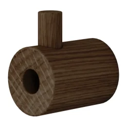 MOEBE Clothes Hooks & Hangers*wooden wall hook, Smoked oak Brown