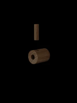 MOEBE Clothes Hooks & Hangers*wooden wall hook, Smoked oak Brown