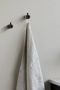 MOEBE Clothes Hooks & Hangers*wooden wall hook, Smoked oak Brown