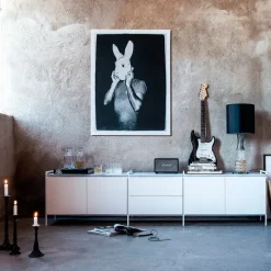 Zweed Display & Glass Cabinets*Molto 840 cabinet- modul, . incl. metal frame White
