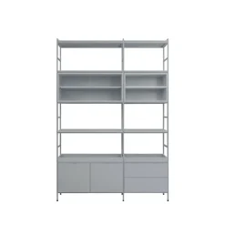 Zweed Shelves & Shelving Systems*Molto High shelving system, , 2 sections Grey