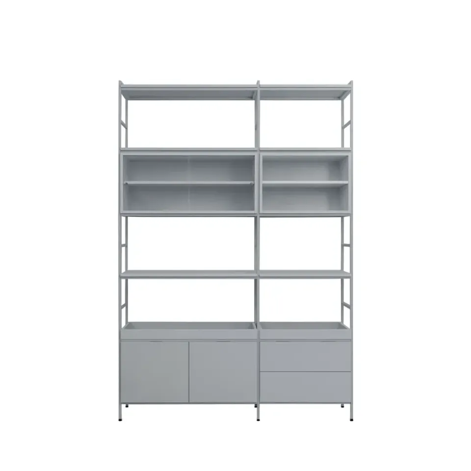 Zweed Shelves & Shelving Systems*Molto High shelving system, , 2 sections Grey