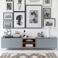 Zweed T.V & Media Units|Dressers & Sideboards*Molto Låg side table, /oak, 3 sections Grey