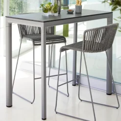 Cane-line Seating*Moments bar stool, Grey