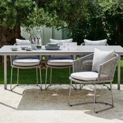 Cane-line Balcony Furniture*Moments chair, Natté dark bordeaux, soft rope Red