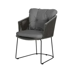 Cane-line Seating|Balcony Furniture*Moments chair, Natté , soft rope Grey