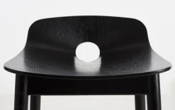 Woud Bar Stools*Mono barstool 65 cm, oak Black