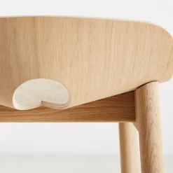 Woud Bar Stools*Mono barstool, White pigmented oak BeigeBrown