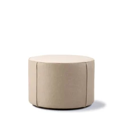 Fredericia Furniture Sitting Poufs*Mono seat pouf, Grand linen -Ø55 cm Beige