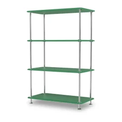 Montana Shelves & Shelving Systems*Free 30000 shelf, 152 Parsley structured-chrome GreenSilver-coloured