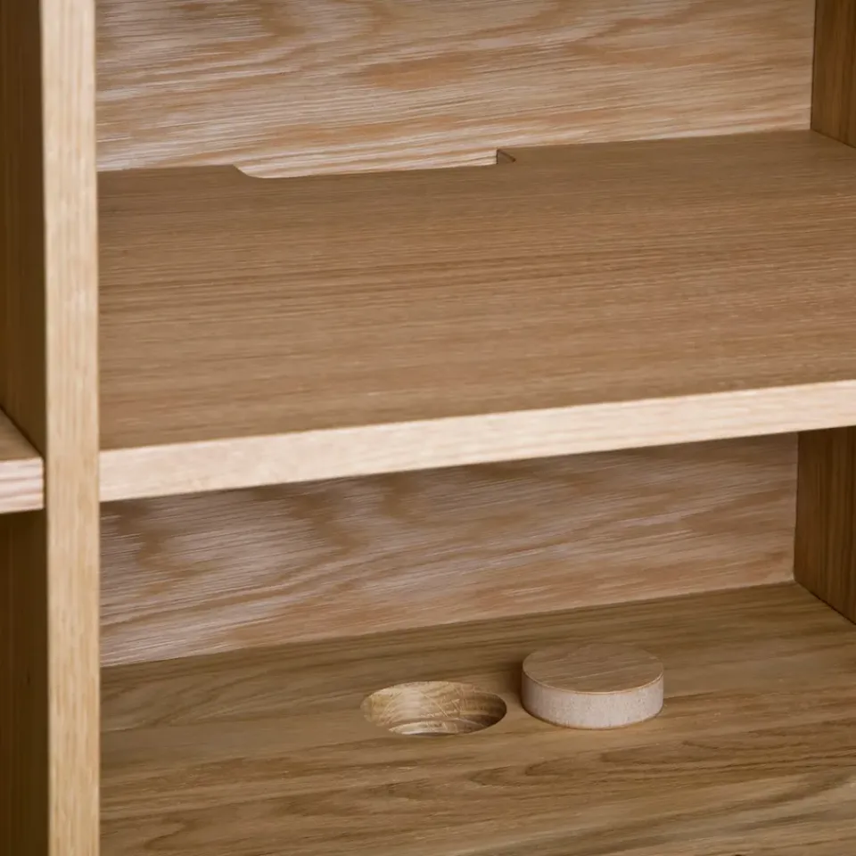 Zweed T.V & Media Units|Dressers & Sideboards*Moodi 180 side table, /white, oak structure Grey
