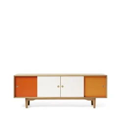 Zweed T.V & Media Units|Dressers & Sideboards*Moodi 180 side table, /white, oak structure Orange